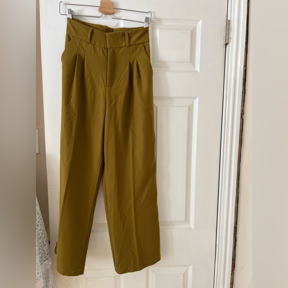 LATTELIER Green/Brown Trousers Size M